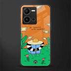 be gentle with yourself back phone cover | glass case for vivo y35 4g