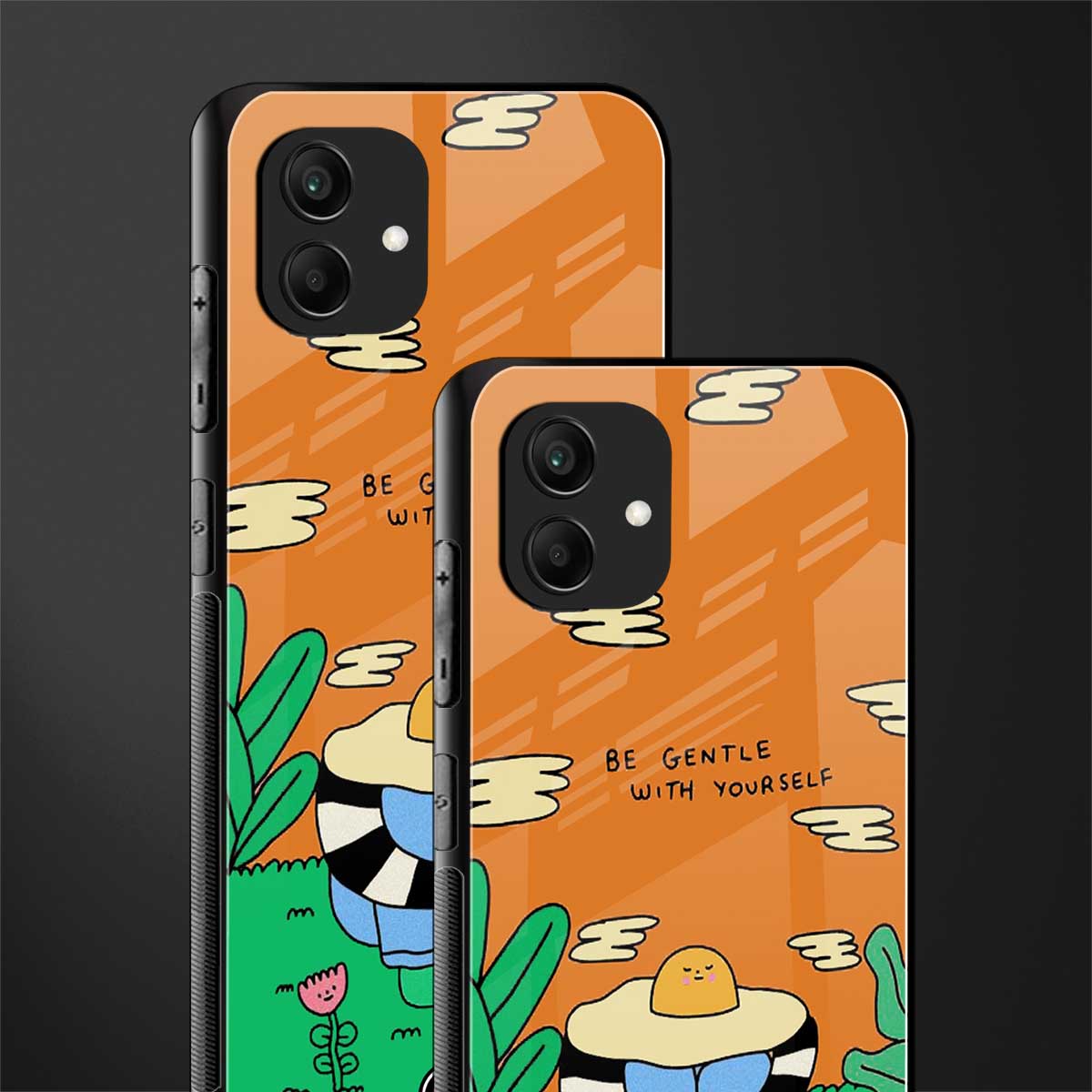 be gentle with yourself back phone cover | glass case for samsung galaxy a04