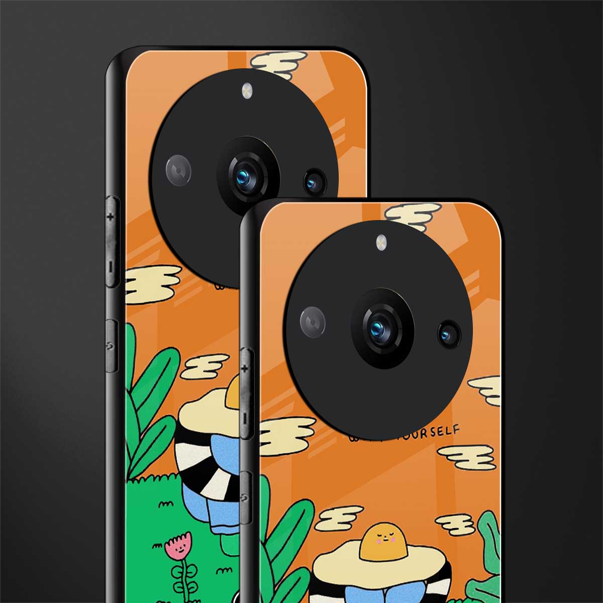 be gentle with yourself back phone cover | glass case for realme 11 pro 5g