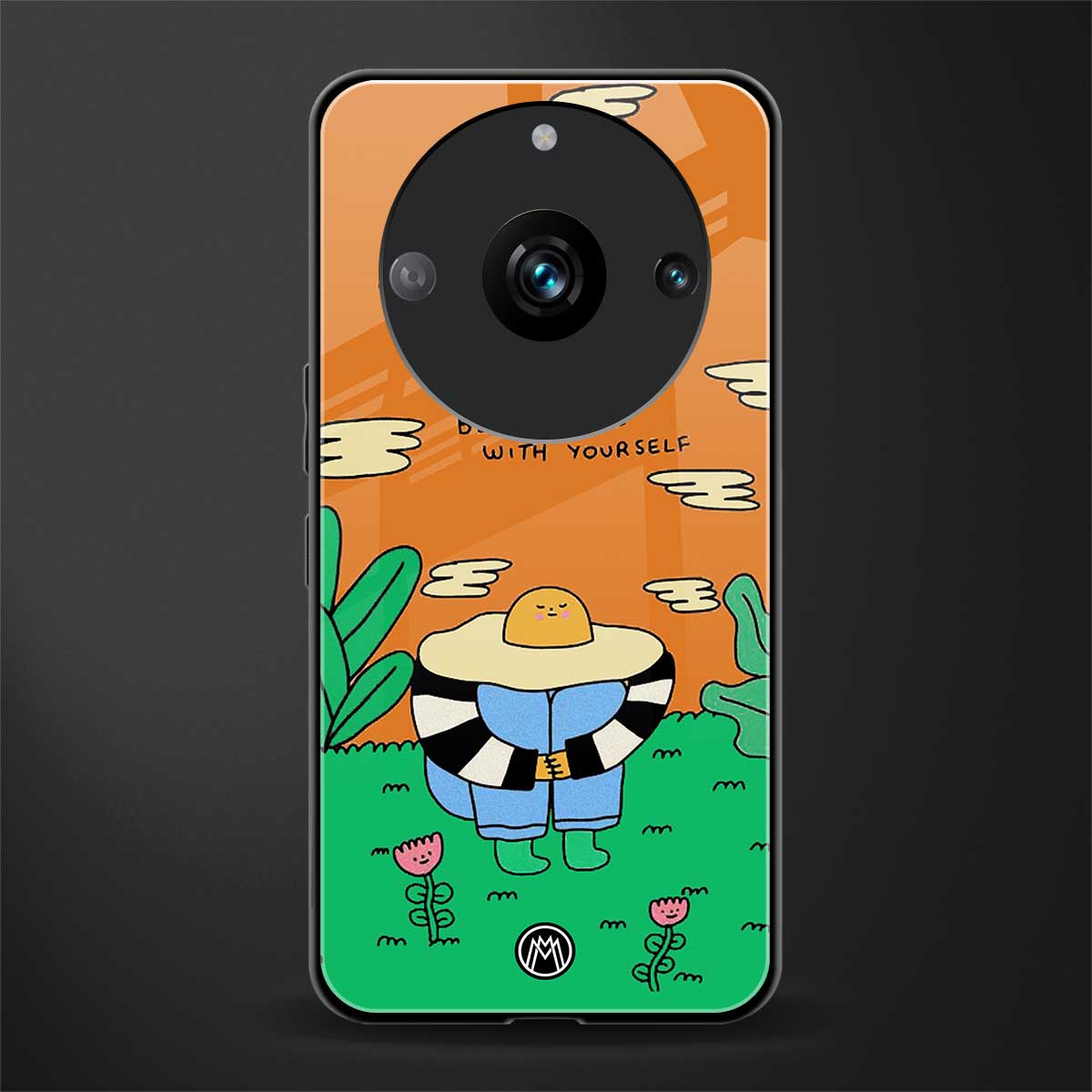 be gentle with yourself back phone cover | glass case for realme 11 pro 5g