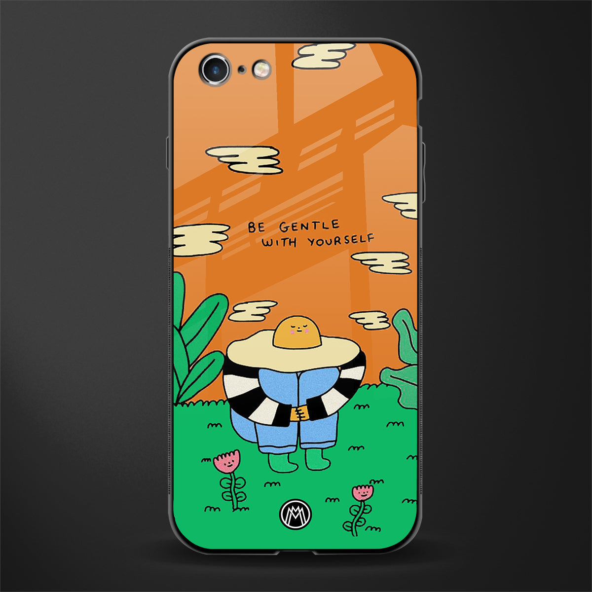be gentle with yourself glass case for iphone 6 plus image