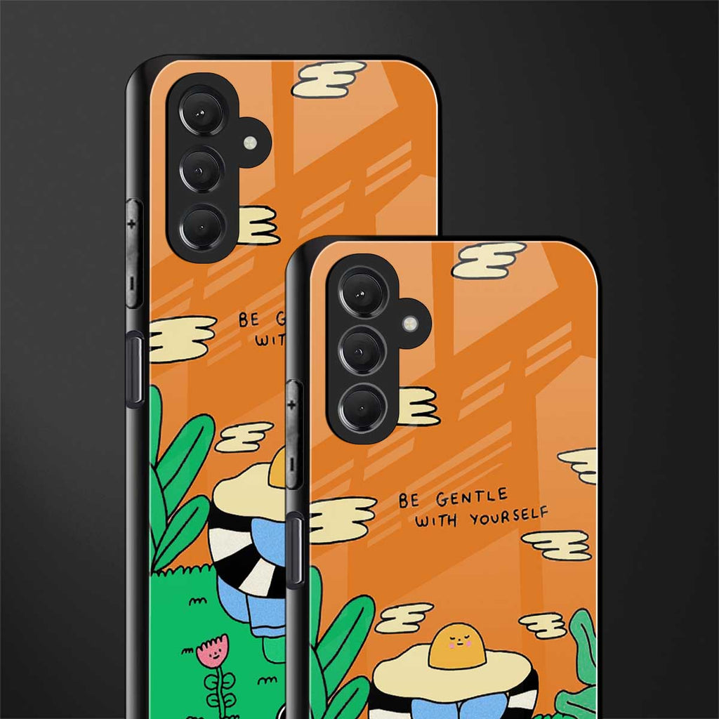 be gentle with yourself back phone cover | glass case for samsun galaxy a24 4g