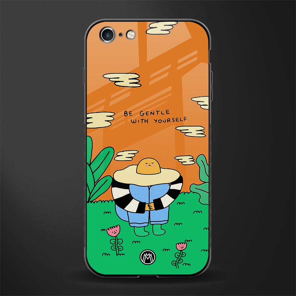 be gentle with yourself glass case for iphone 6 image