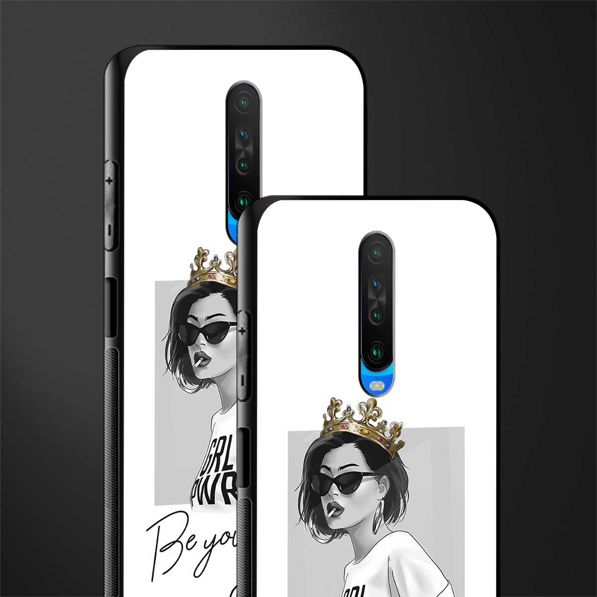be your queen glass case for poco x2 image-2