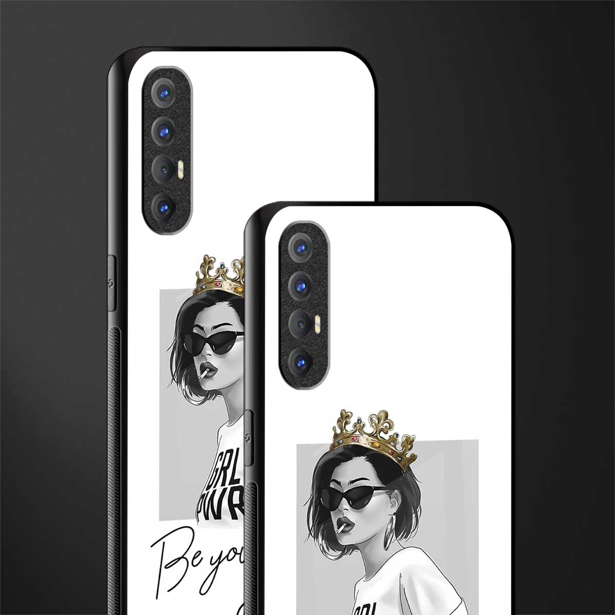 be your queen glass case for oppo reno 3 pro image-2