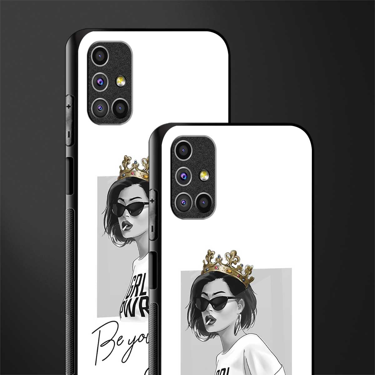 be your queen glass case for samsung galaxy m31s image-2