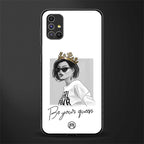 be your queen glass case for samsung galaxy m51 image