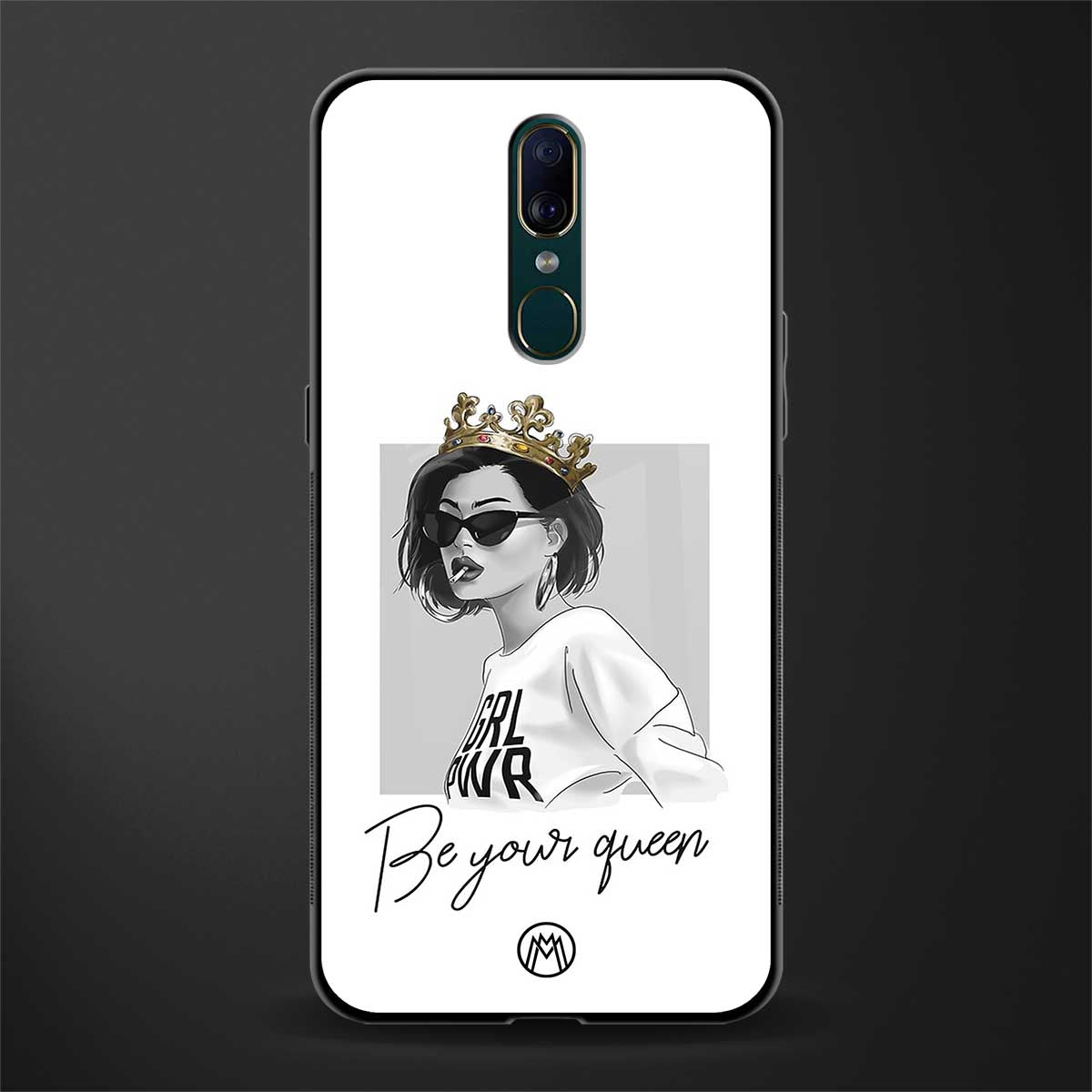be your queen glass case for oppo a9 image