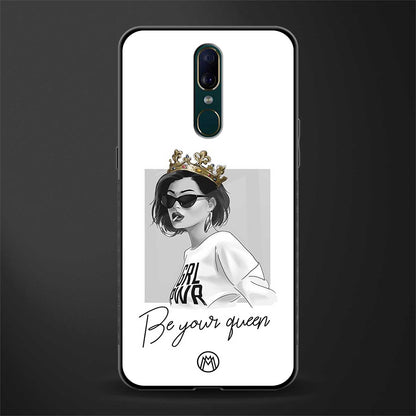 be your queen glass case for oppo a9 image