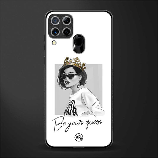 be your queen glass case for realme c15 image