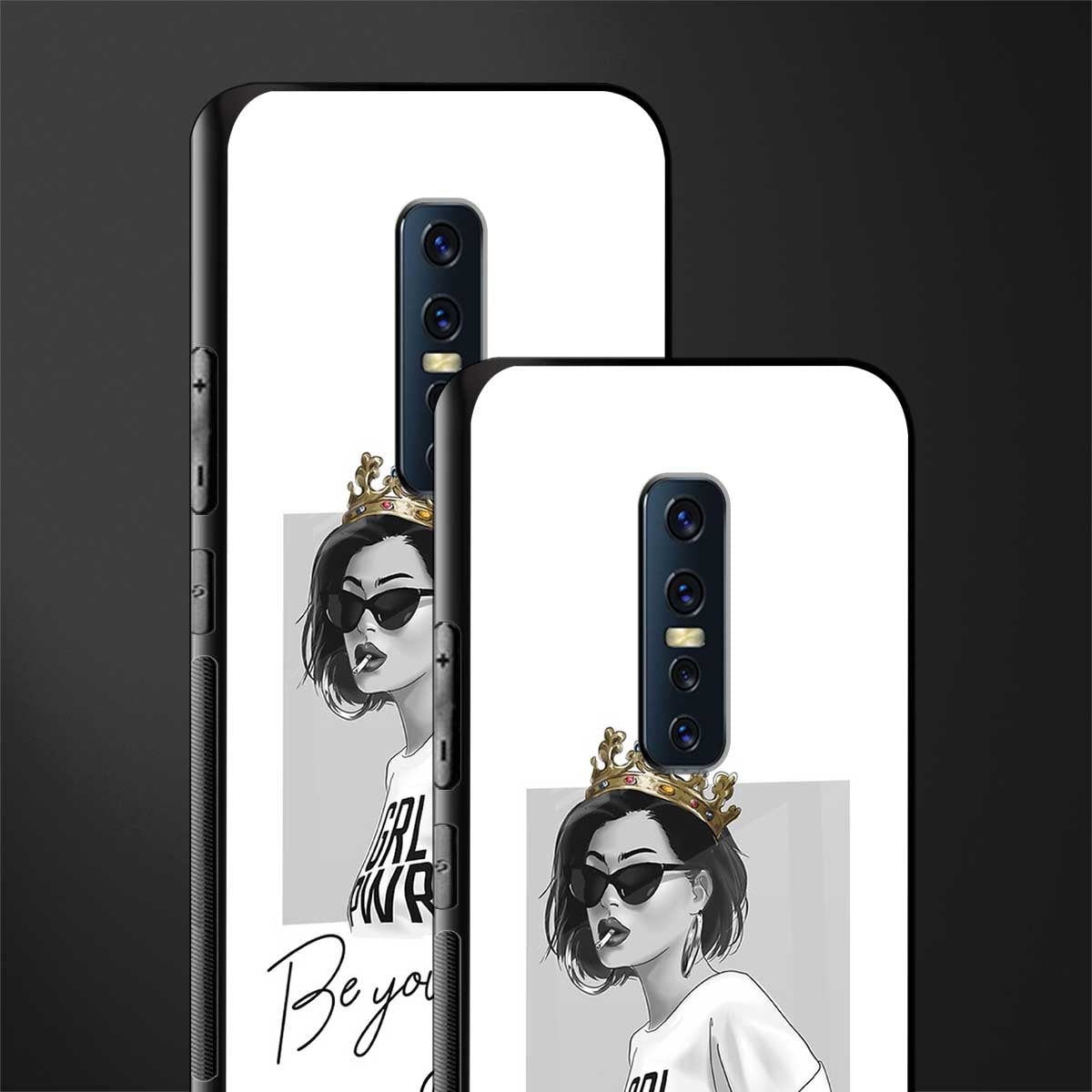 be your queen glass case for vivo v17 pro image-2