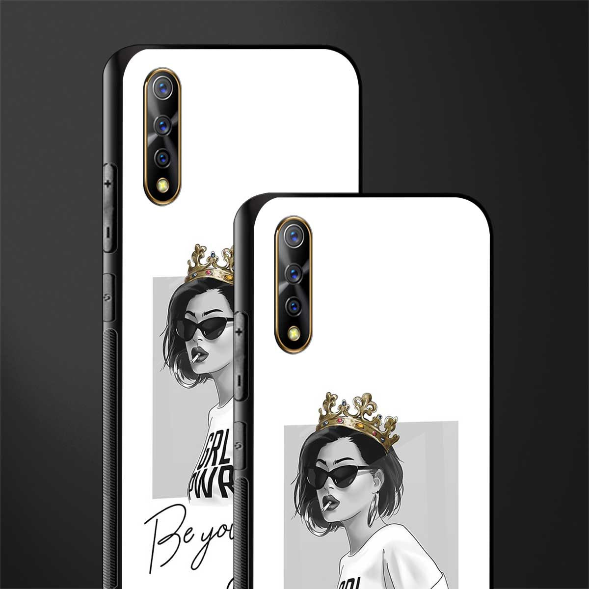 be your queen glass case for vivo s1 image-2
