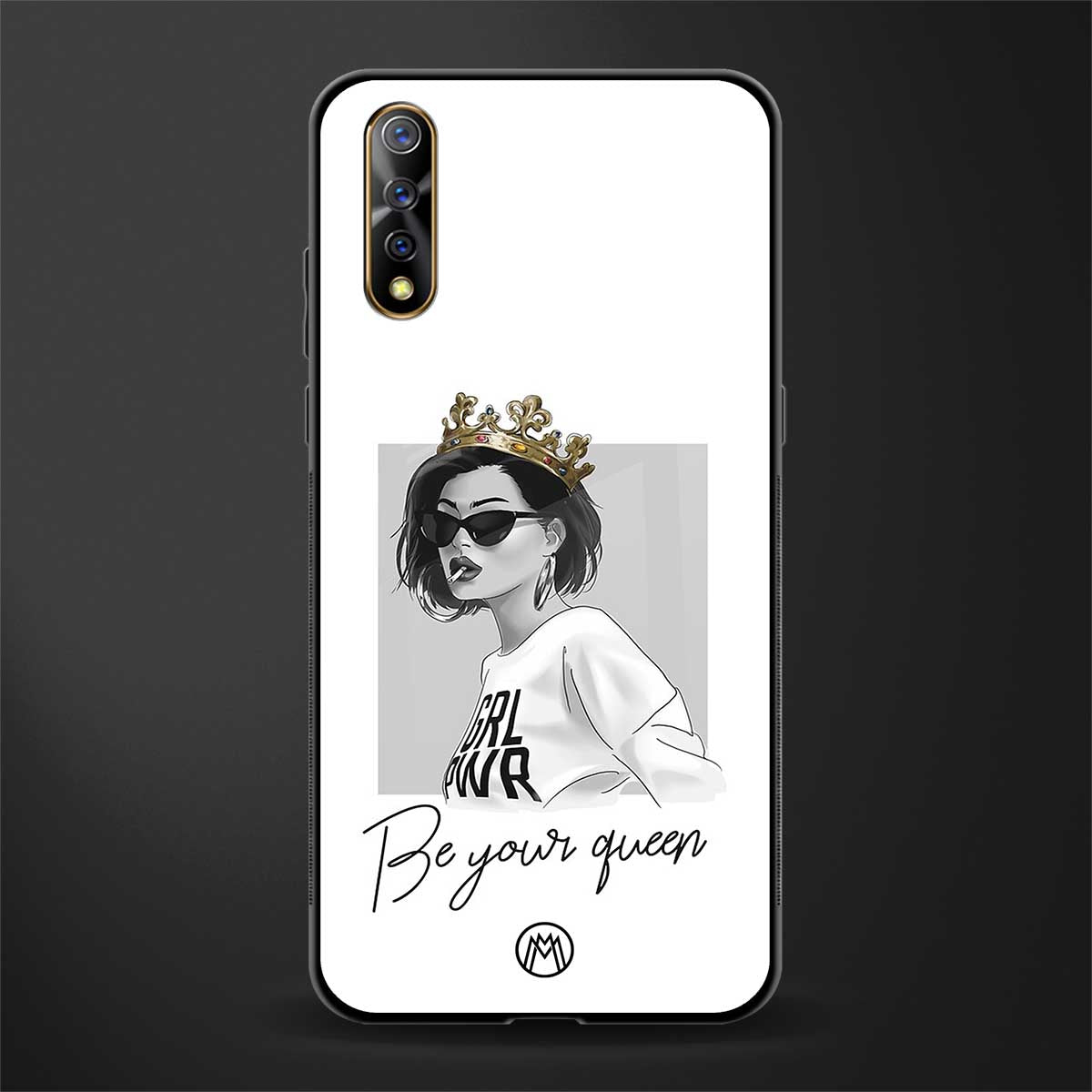 be your queen glass case for vivo s1 image