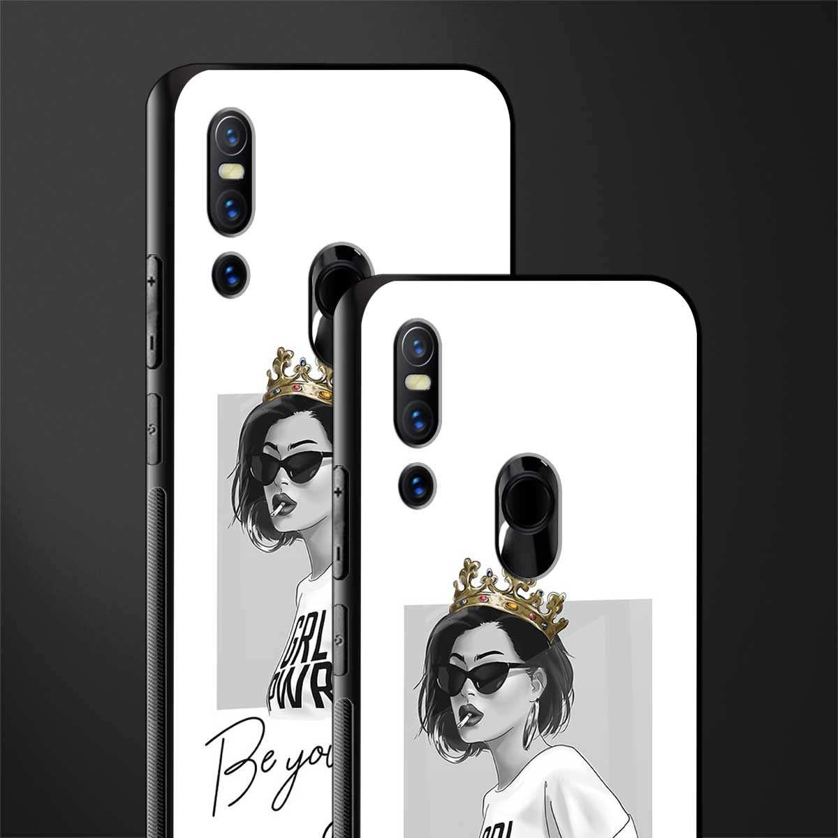 be your queen glass case for vivo v15 image-2