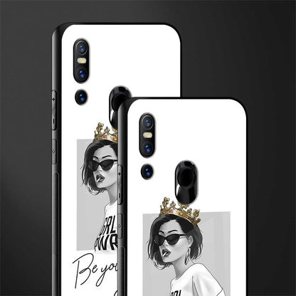 be your queen glass case for vivo v15 image-2