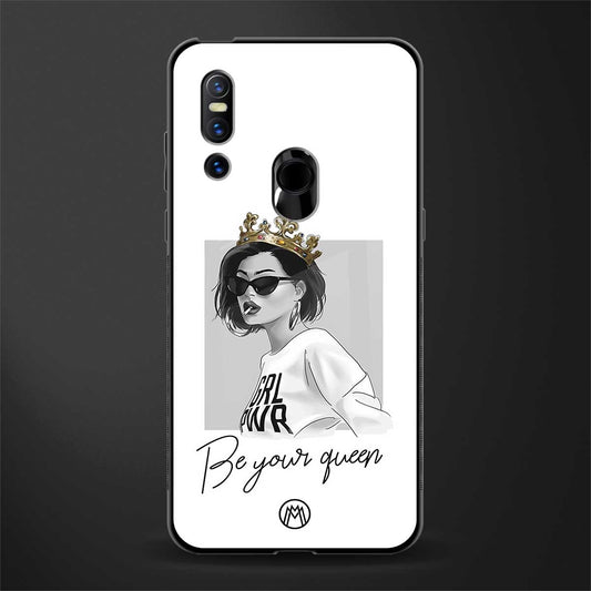 be your queen glass case for vivo v15 image
