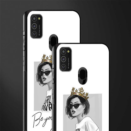 be your queen glass case for samsung galaxy m21 image-2