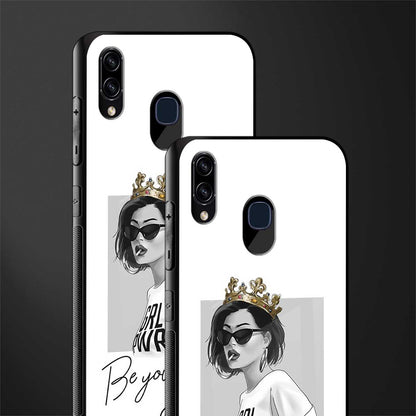 be your queen glass case for samsung galaxy a30 image-2