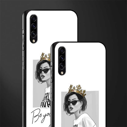 be your queen glass case for samsung galaxy a70 image-2