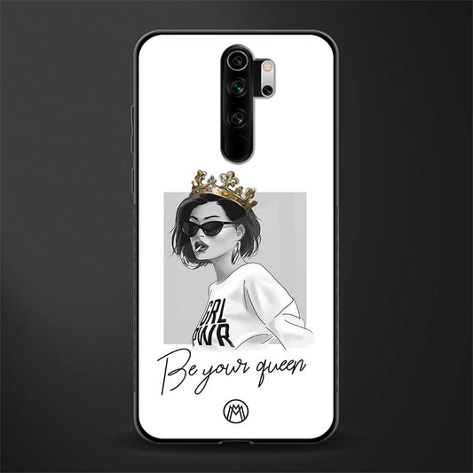 be your queen glass case for redmi note 8 pro image