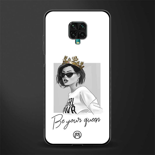 be your queen glass case for redmi note 9 pro max image