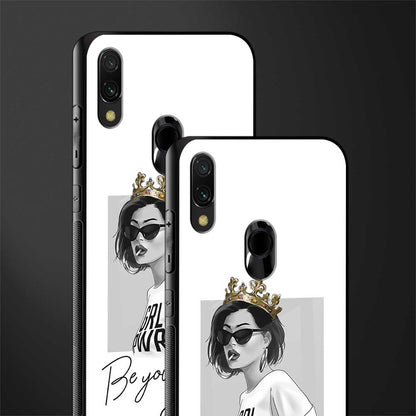 be your queen glass case for redmi note 7 pro image-2