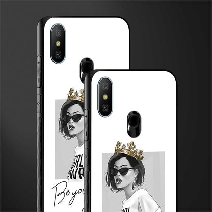 be your queen glass case for redmi 6 pro image-2