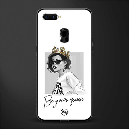 be your queen glass case for oppo a7 image