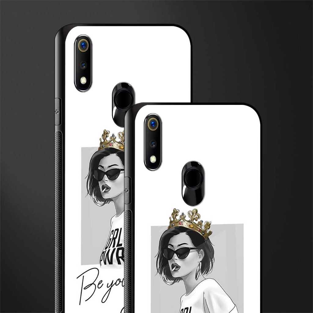 be your queen glass case for realme 3 pro image-2