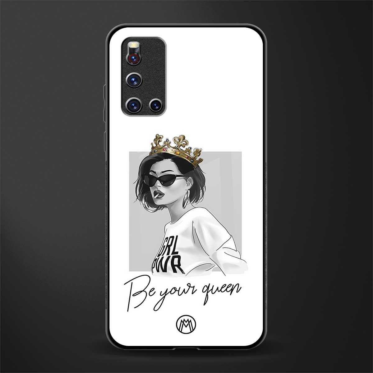 be your queen glass case for vivo v19 image