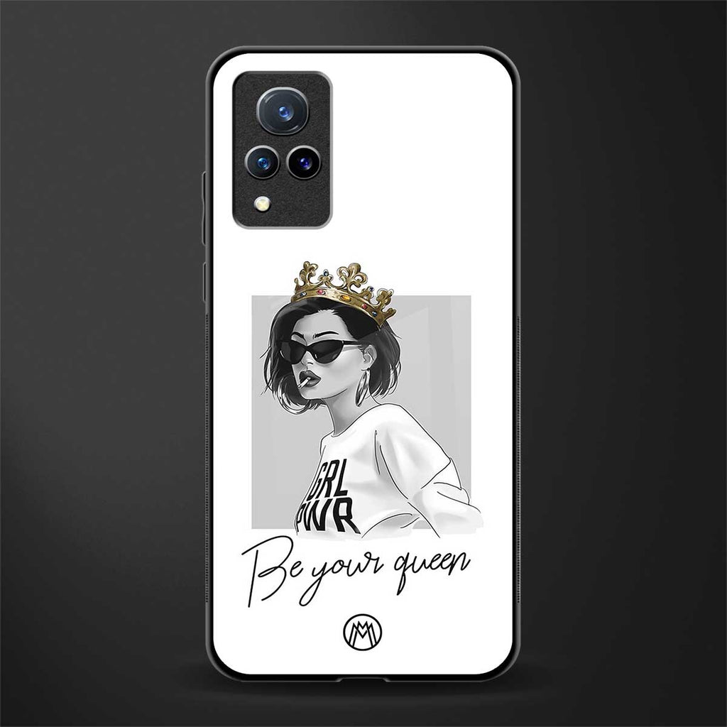 be your queen glass case for vivo v21 5g image