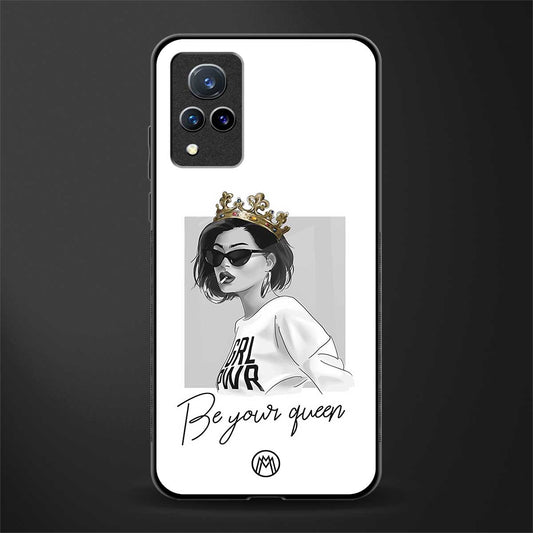 be your queen glass case for vivo v21 5g image