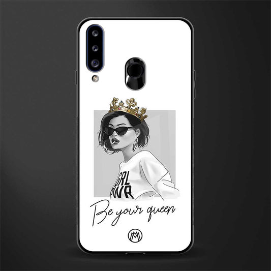 be your queen glass case for samsung galaxy a20s image