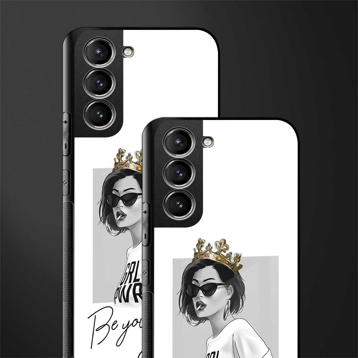 be your queen glass case for samsung galaxy s21 plus image-2