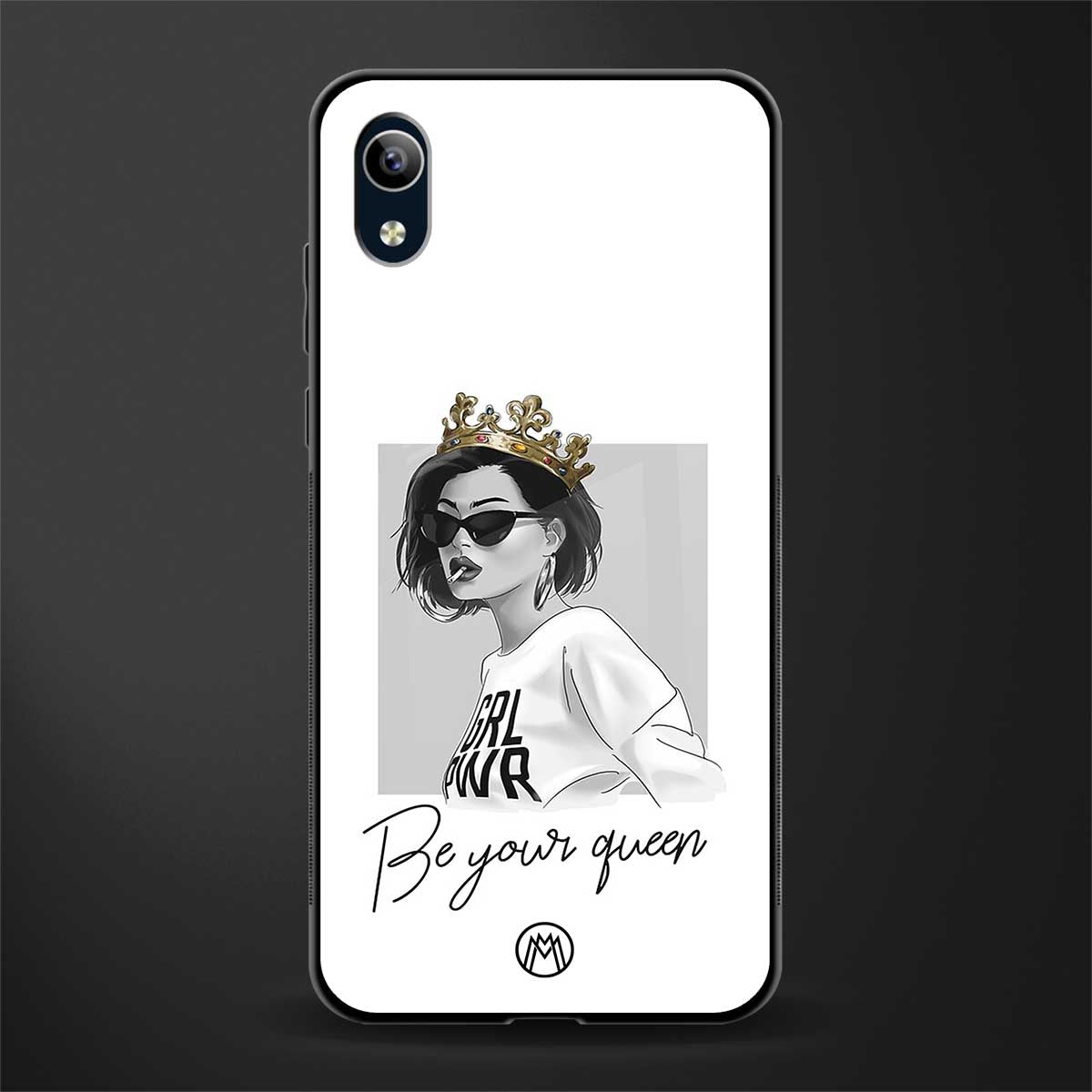 be your queen glass case for vivo y1s without fingerprint image