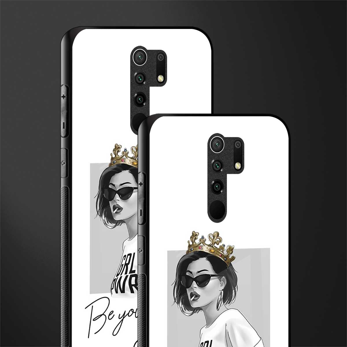 be your queen glass case for redmi 9 prime image-2