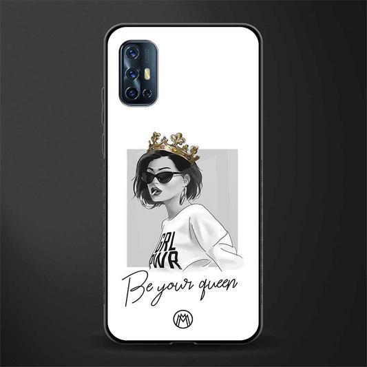 be your queen glass case for vivo v17 image