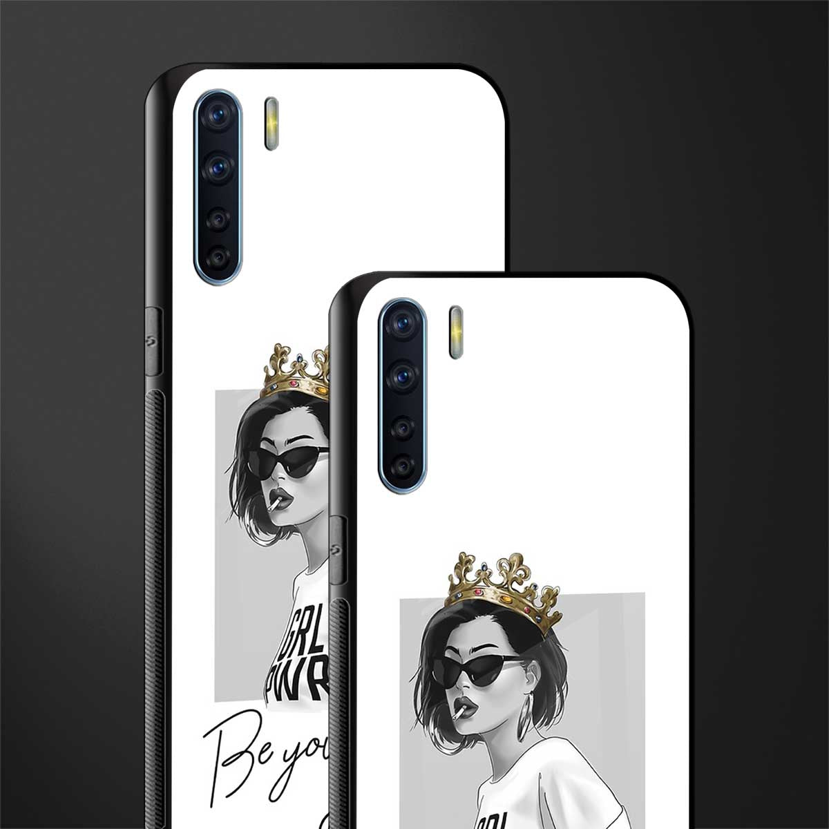 be your queen glass case for oppo f15 image-2