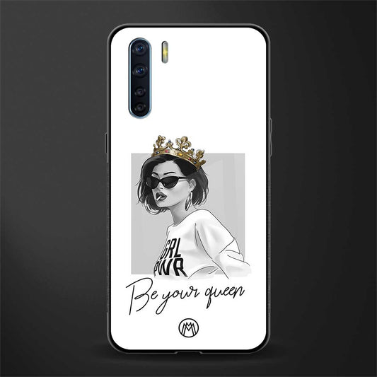 be your queen glass case for oppo f15 image
