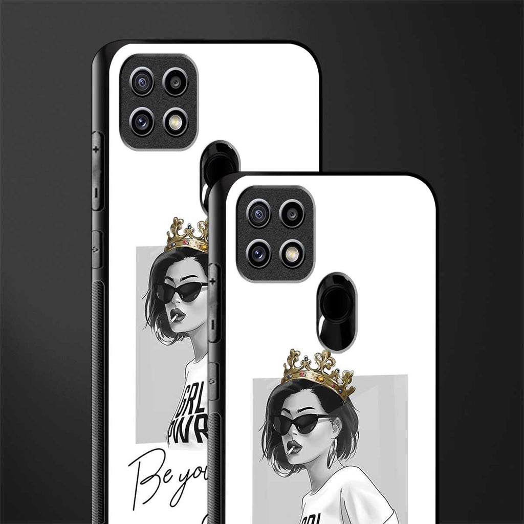 be your queen glass case for oppo a15s image-2