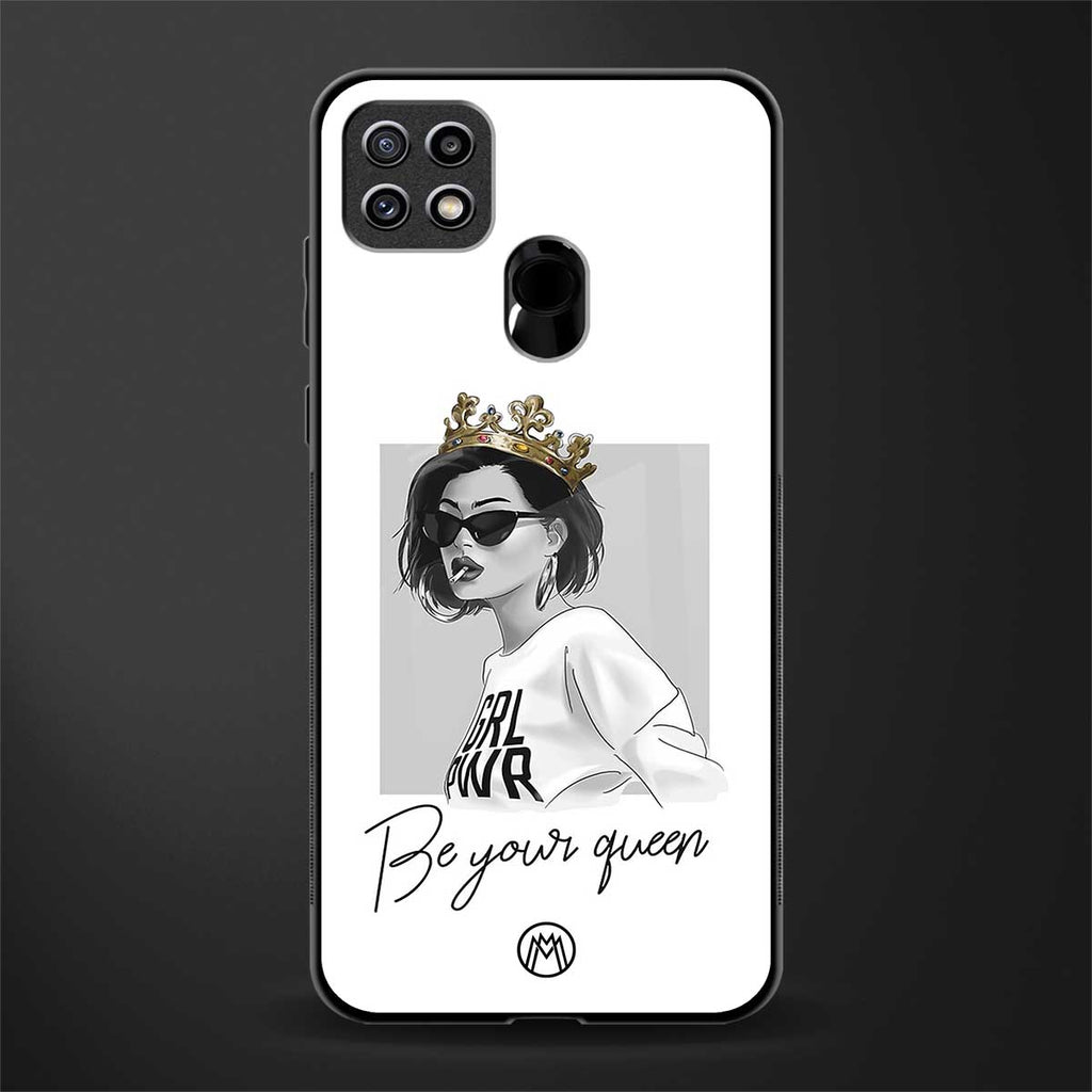 be your queen glass case for oppo a15 image