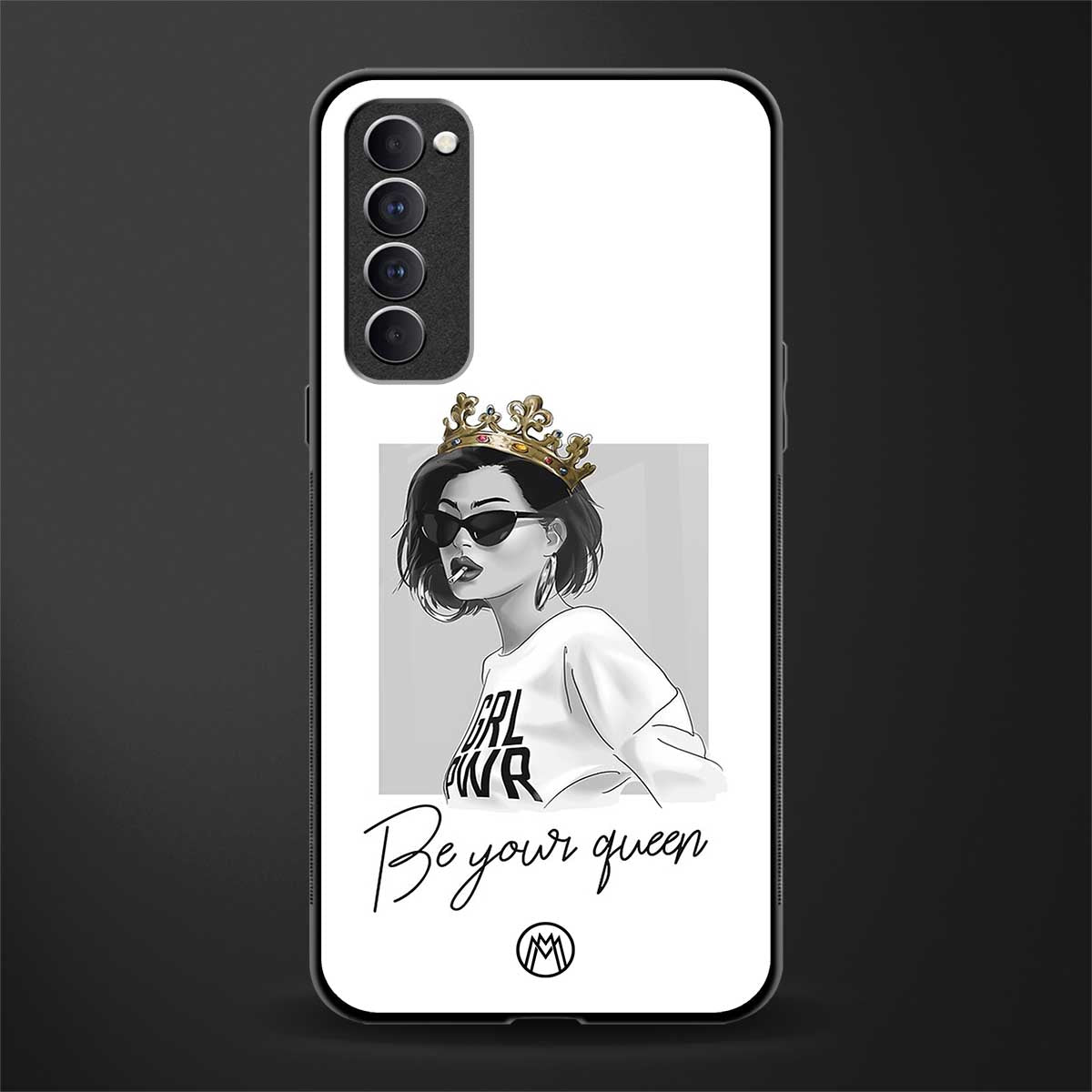 be your queen glass case for oppo reno 4 pro image