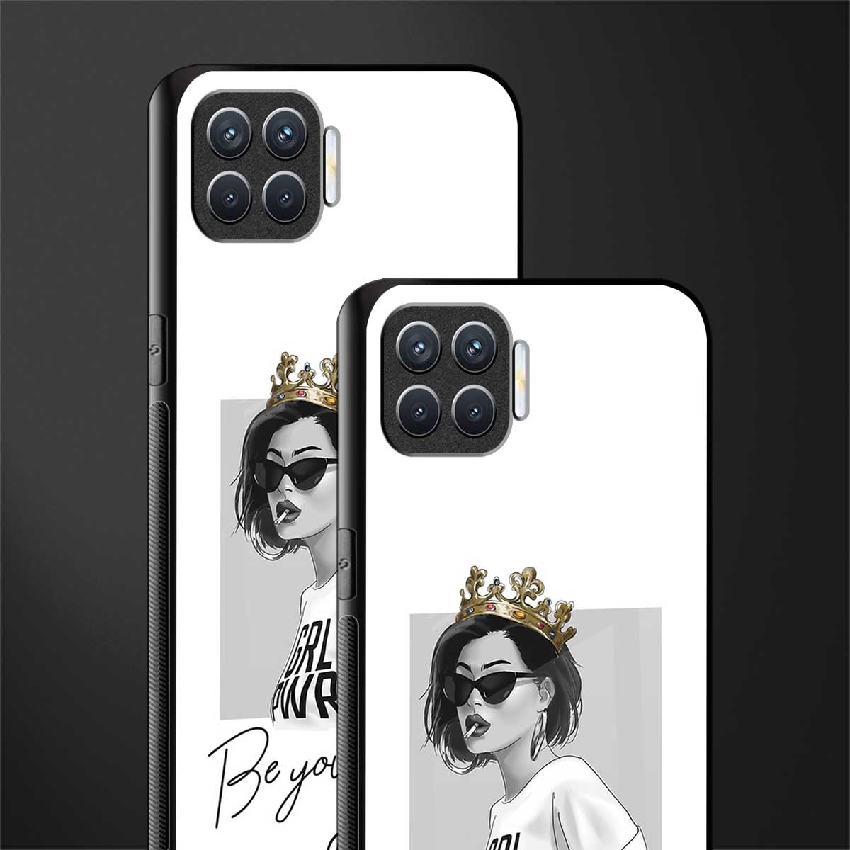 be your queen glass case for oppo f17 image-2