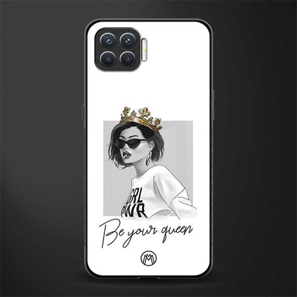be your queen glass case for oppo f17 image