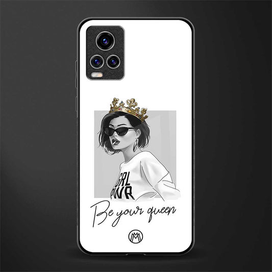 be your queen glass case for vivo v20 pro image
