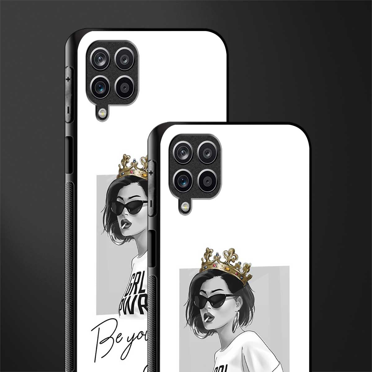 be your queen glass case for samsung galaxy f12 image-2