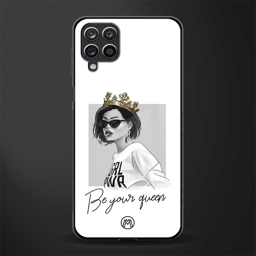 be your queen glass case for samsung galaxy a12 image