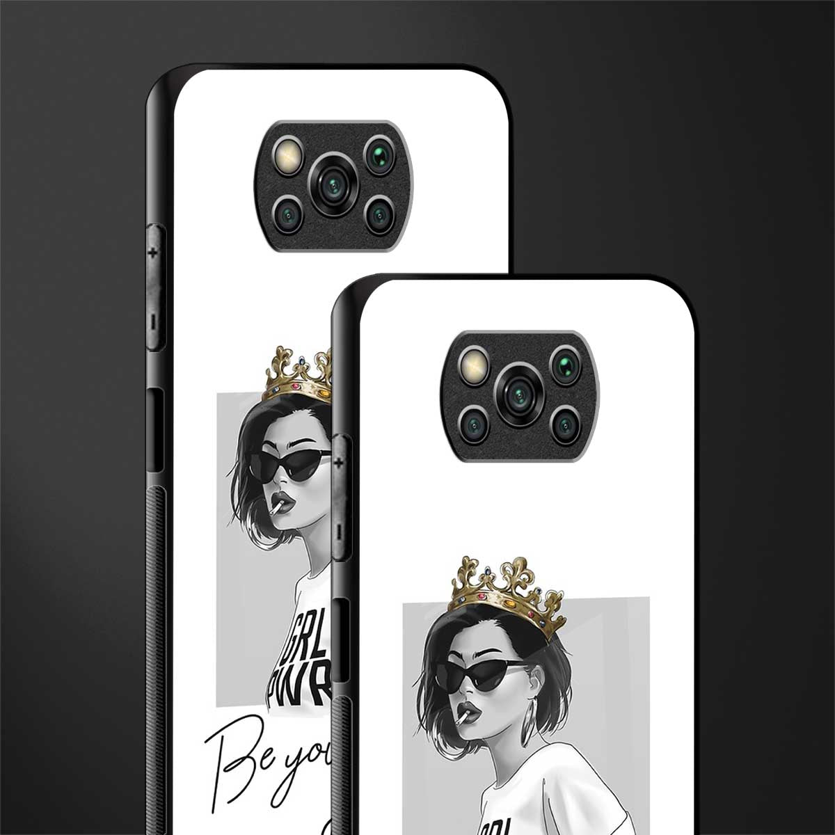 be your queen glass case for poco x3 pro image-2