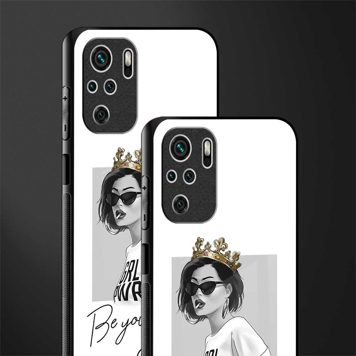 be your queen glass case for redmi note 10 image-2