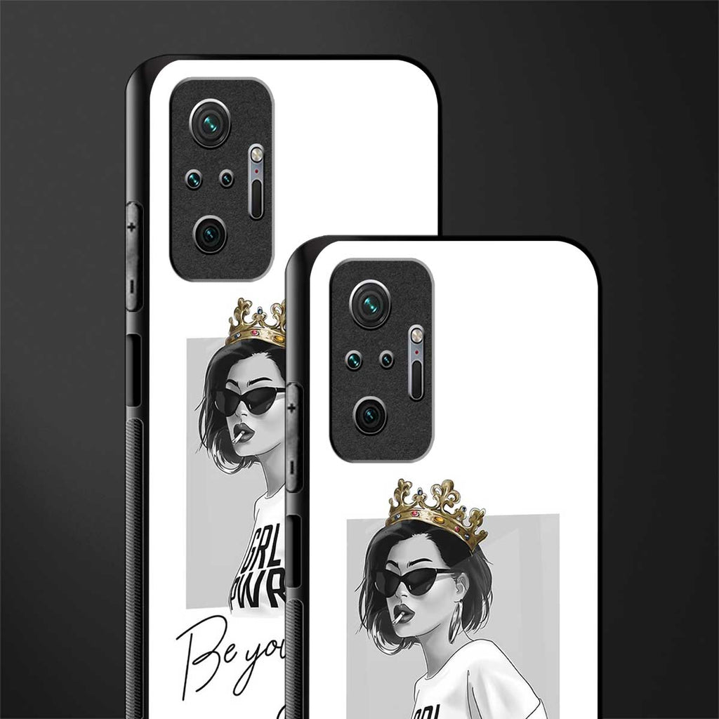 be your queen glass case for redmi note 10 pro max image-2
